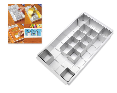 Aluminium Alphabets and Numbers Cake Mold Set