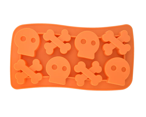 Silicone Skull and Crossbones Ice Cube Tray - Random Color