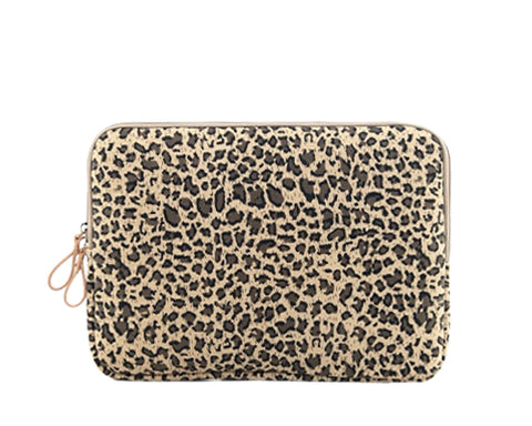 Leopard Series Laptop Canvas Case