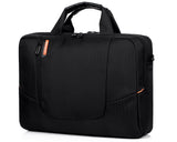 15.6&quot; Nylon Shoulder Bag with Detachable Shoulder Strap - Black