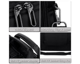 15.6&quot; Nylon Shoulder Bag with Detachable Shoulder Strap - Black