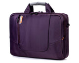 15.6&quot; Nylon Shoulder Bag with Detachable Shoulder Strap - Purple