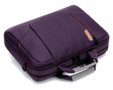 15.6&quot; Nylon Shoulder Bag with Detachable Shoulder Strap - Purple