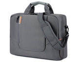 15.6&quot; Nylon Shoulder Bag with Detachable Shoulder Strap - Gray