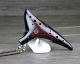 12 Holes Alto C Ocarina - Brown