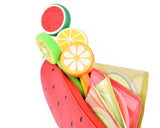 Fruit Shaped Stationery Set with Pencil Case Pens and Sticky Notes - A