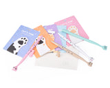 Funny Cats Stationery Set with Pencil Case, Pens and Sticky Notes - A