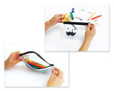 Mustache Stationery Set with Pencil Case, Pens and Sticky Notes