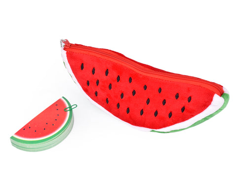 Watermelon Stationery Set with Large Pencil Case and Sketch Pad