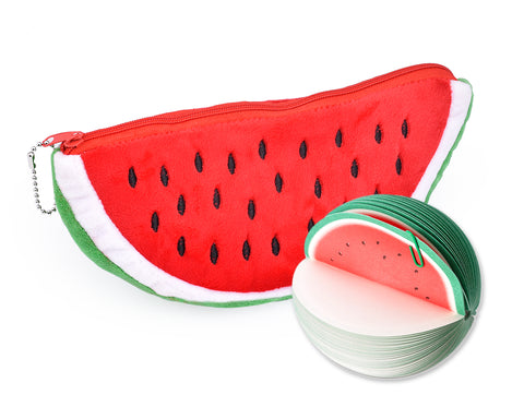 Watermelon Stationery Set with Large Pencil Case and Sketch Pad