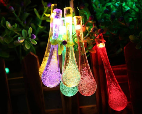 6 Meter Solar Powered Colorful LED String Lights for Outdoor