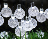 30 LED Solar Powered Ball String Lights