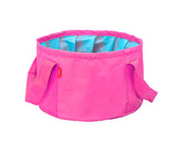 Foldable Outdoor Camping Wash Basin - Pink