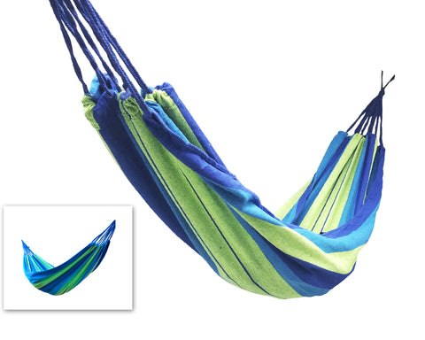 Portable Multi-functional Garden Hammock - Blue Grid