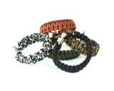 Survival Bracelet Strap with Stainless Steel U Shackle - Black