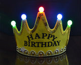 5 Bulbs Printed LED Crown for Birthday Party