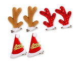 Christmas Hair Clips Set