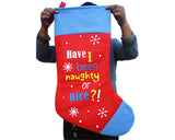 26'' Christmas Present Stocking - Blue