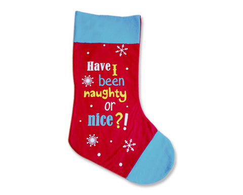 26'' Christmas Present Stocking - Blue