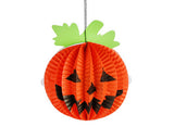 3 Pcs Halloween Party Decoration Round Paper Lantern - A