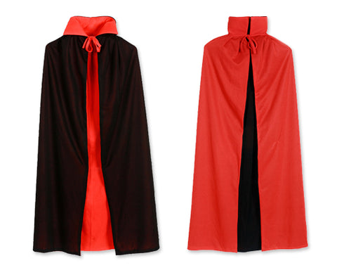 Halloween Party Costume Adult Vampire Role Play Reversible Cloak Cape