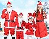 Adult Christmas Santa Claus Costume Suit Set