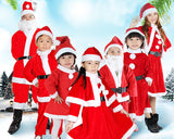 Child Boys Christmas Santa Claus Costume Suit Set