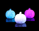 7 Colors Halloween Pumpkin Shaped LED Light - White