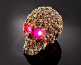 Halloween Decoration Terror Resin Skull Ornament w/ LED Light - Skull