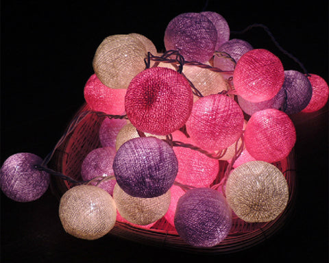 20 Cotton Balls LED String Light for Christmas Party Decoration