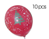 10 Pcs 12" Christmas Latex Balloons