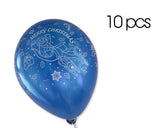 10 Pcs 12" Christmas Latex Balloons