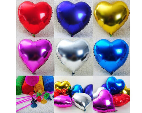 Foil Mylar Heart Balloons for Party Decoration