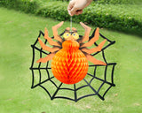 Halloween Party Decoration Round Paper Lantern - Spider Web