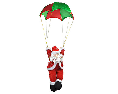 Santa Claus in Parachute Christmas Hanging Decoration