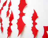 12 Pieces Bats Wall Stickers for Halloween Decoration