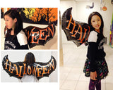 5 Pcs Halloween Party Decoration Bat Helium Foil Balloon Set