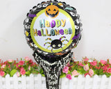 5 Pcs Halloween Party Decoration Balloon with Handle for Kids - White