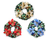 40cm Christmas Decoration Poinsettia Pine Cone Wreath