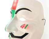 Halloween Party V Face Vendetta Anonymous Scary Mask - Multicolor