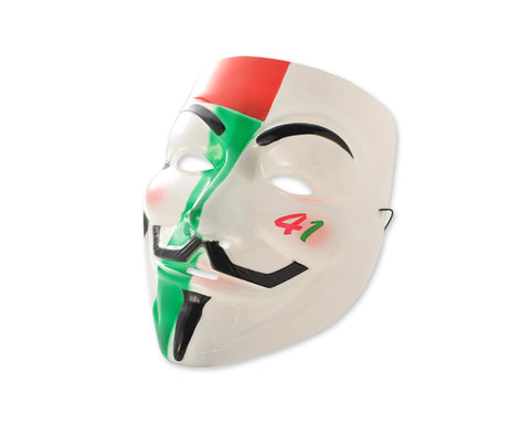 Halloween Party V Face Vendetta Anonymous Scary Mask - Multicolor