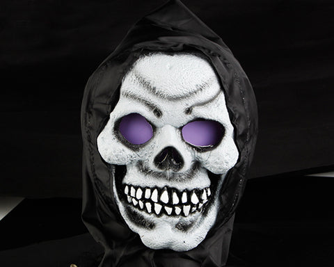 Halloween Party Masquerade Horror Grim Reaper Hooded Mask - Skull