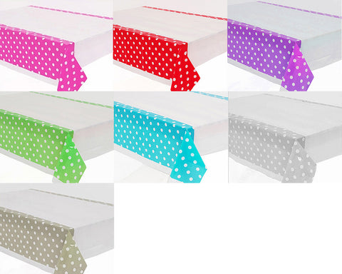 42.5'' x 70.8'' Party Accessory Polka Dot Plastic Table Cover