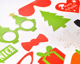 28 Pcs Christmas Party DIY Photo Booth Props on a Stick