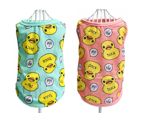 Cute Duck Series Dog T-Shirt Pet Clothes