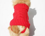 Knitwear Series Pet Dog Turtleneck Clothes Small Vest Sweater