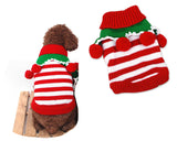 Christmas Cute Pet Striped Knitted Dog Sweater