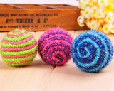 5 Pcs Stripe Pattern Pet Toy Ball