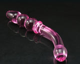 Adult Sex Toy Women Don Wand Bent Graduate Glass Pleasure Wand - Pink