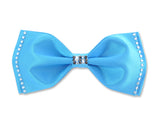 Swarovski Crystal Rhinestones Wedding Bow Tie for Men - Light Blue